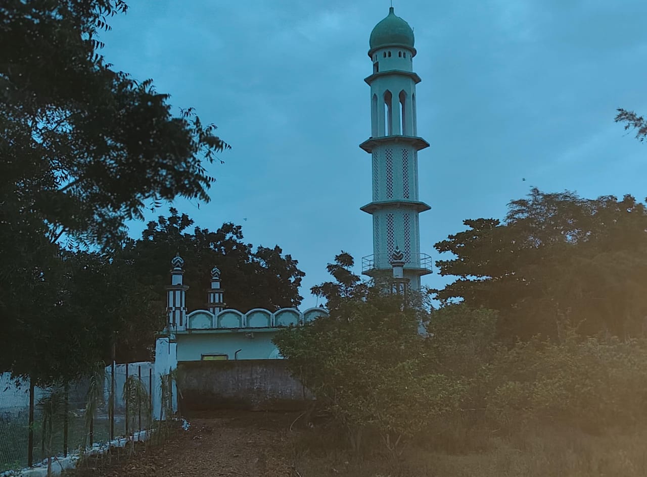 Jama Masjid of Kharkalan village, where Imam Akhtar Raza, who came from Bihar, had been staying for a month.