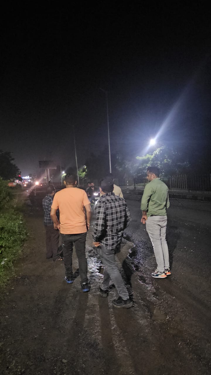 घटना स्थल पर हादसे के नजर आए निशान