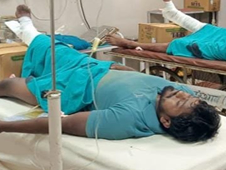 पुलिस मुठभेड़ में घायल अंकित।