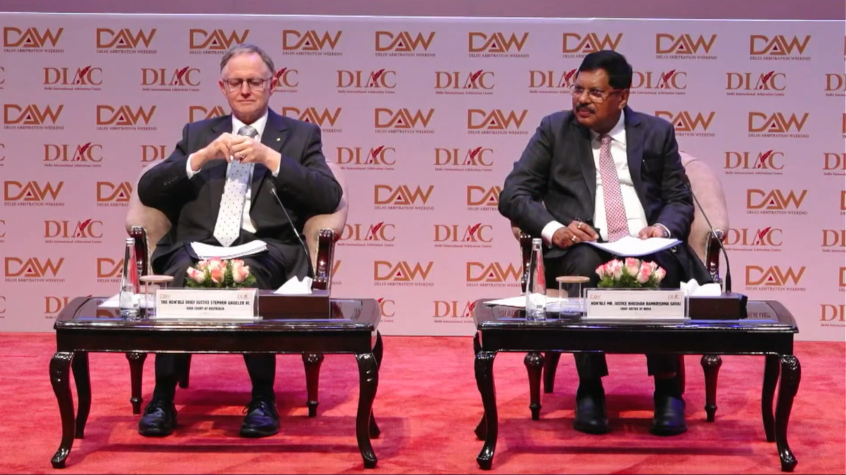 The Gagaler shared the stage with Chief Justice BR Gawai.