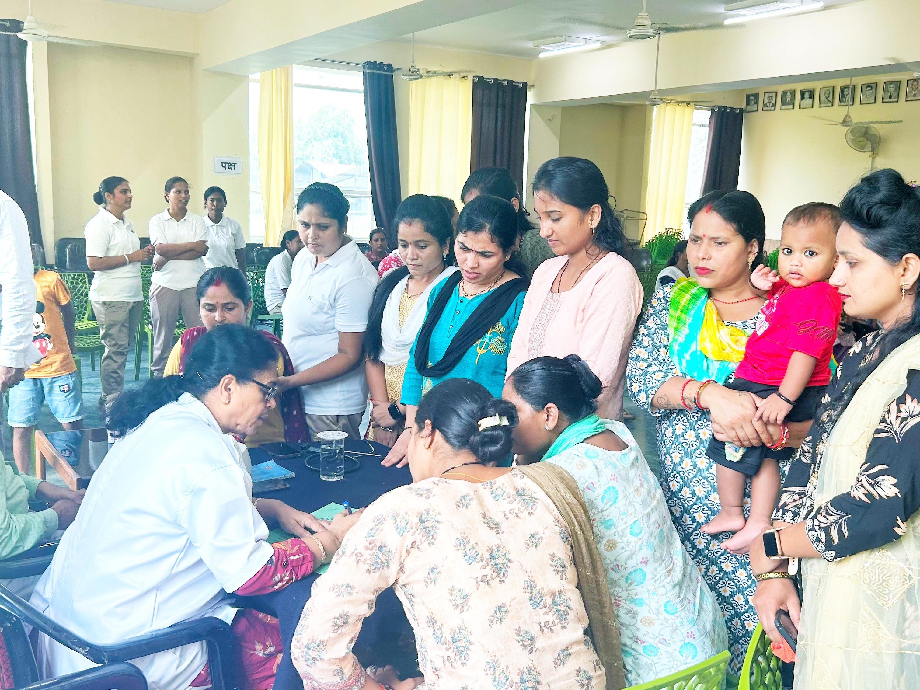 Bhinga Women's Health Camp at SSB Bhinga