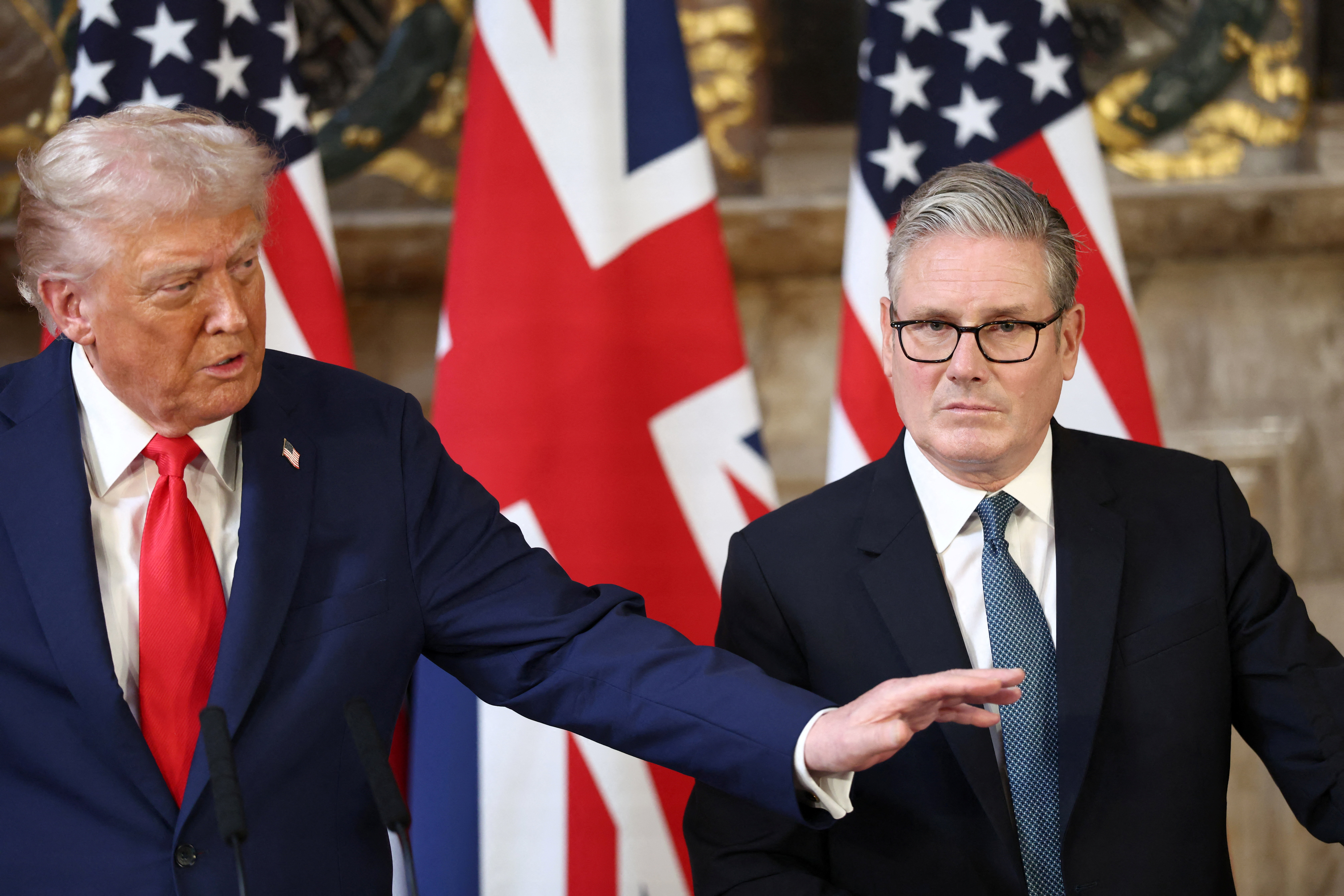 Trump refused to recognize Palestine at a press conference with the British PM on 18 September.