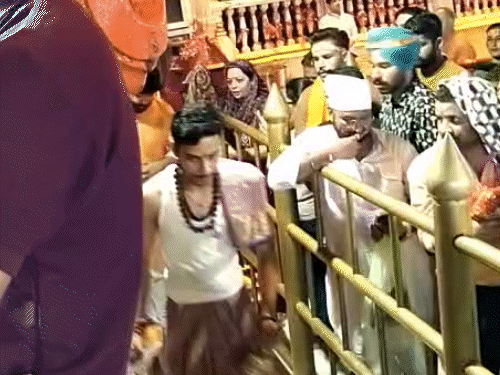 Devotees arrived at the Maa Nayana Devi temple located in Bilaspur district.