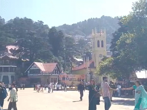 As soon as the weather opened, Raunak started returning to Shimla's ridge.