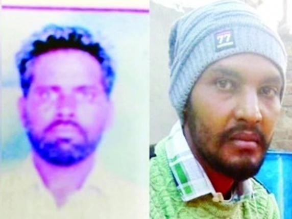 दोनों मृतक भाइयों की फोटो। टोपी वाला छोटा भाई राजन मसीह और दूसरा जगराज मसीह है। - Dainik Bhaskar