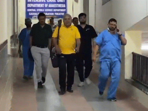 On Sunday night, a team of doctors left for JLN Hospital from SMS Hospital.