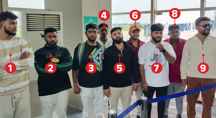 सभी आरोपियों को CISF ने पकड़कर पुलिस के हवाले कर दिया है।