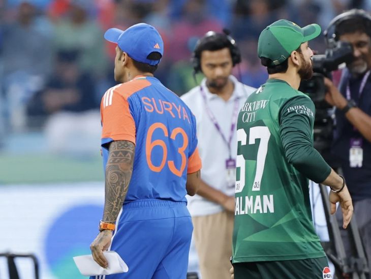 भारत के कप्तान सूर्यकुमार यादव ने पाकिस्तान के कप्तान सलमान अली आगा से हाथ नहीं मिलाया।