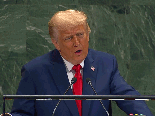 Donald Trump UN Meeting LIVE Updates; Israel Gaza Crisis | Muslim Countries  | ट्रम्प फिर बोले- मैंने भारत-पाकिस्तान जंग रुकवाईं: कहा- दुनिया में 7 जंग  रोकने की जिम्मेदारी UN की ...