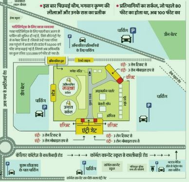 ऐसा है गरबा स्थल।