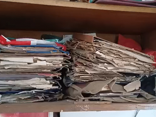 Only the files of the case are kept in the wardrobe of Jageshwar Awadhiya's house.