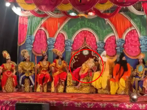 चंबा में अमरेश को हार्ट अटैक के बाद उनकी तरफ भागे कलाकार।