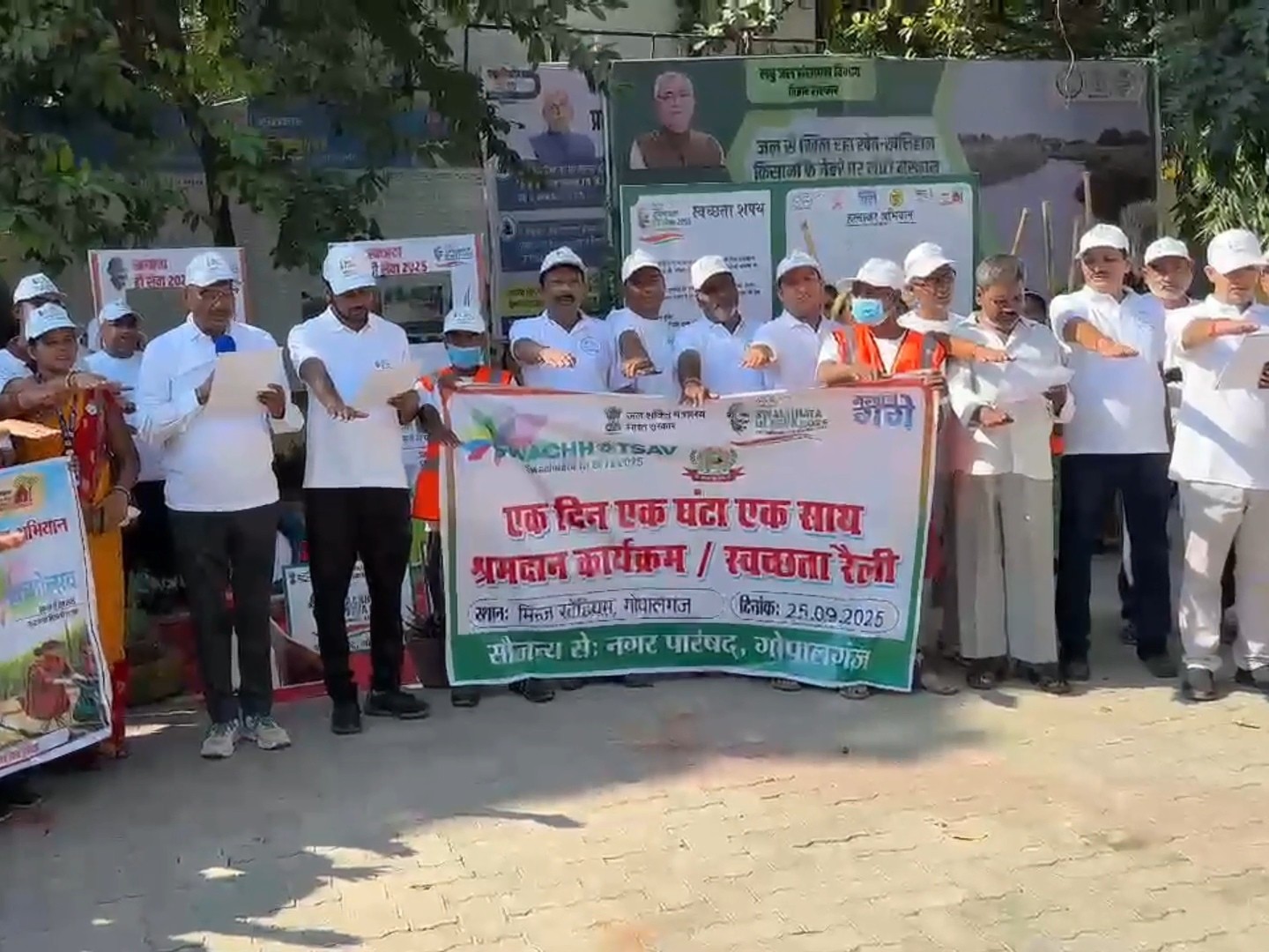 Special Shramdaan with Cleanliness Pledge at Minj Stadium