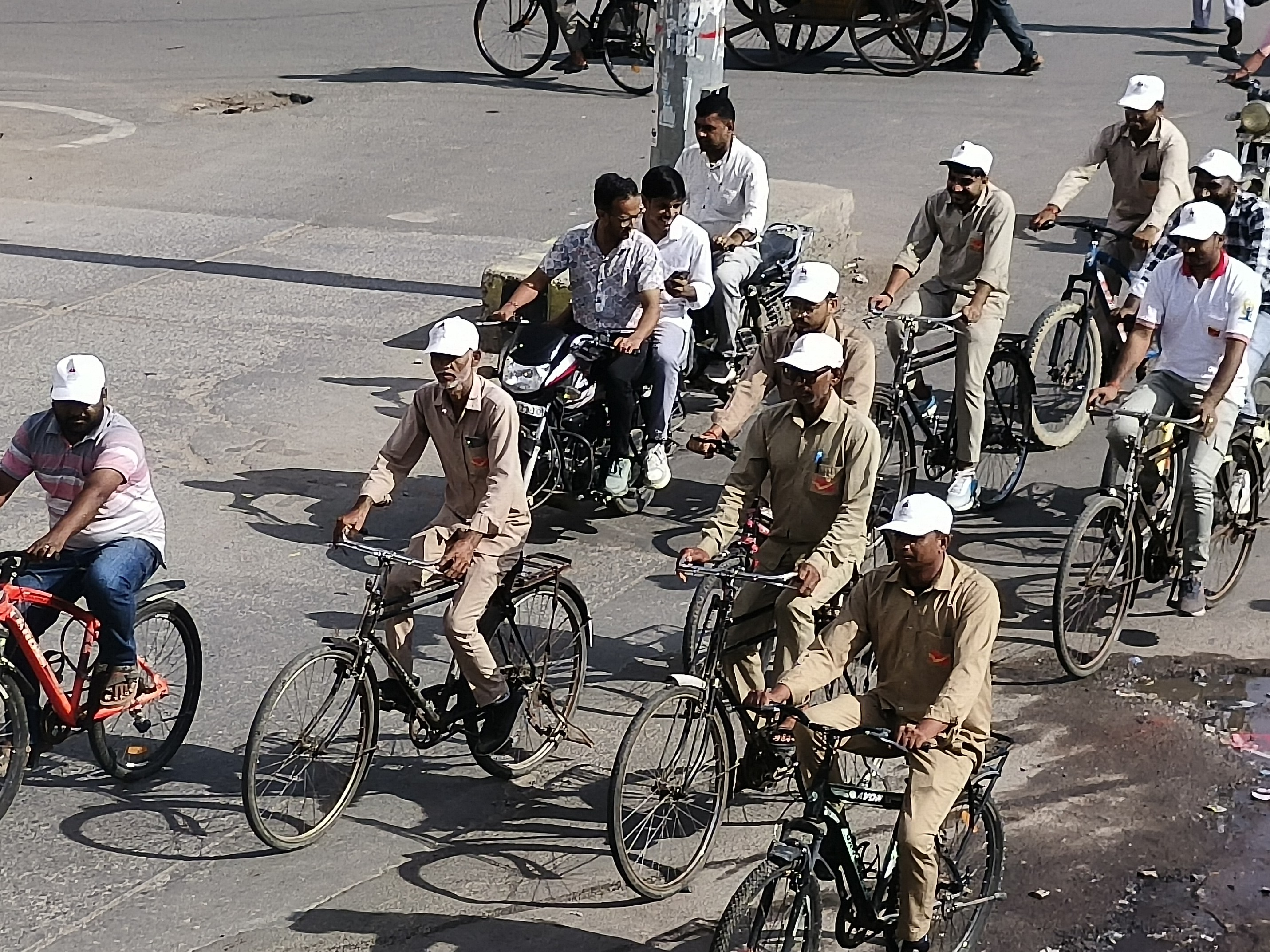 साइकिल रैली से लोगों को दिया पर्यावरण संरक्षण का संदेश।