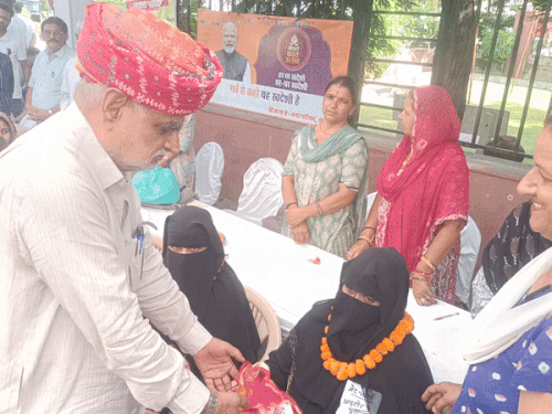 महिला अधिकारिता विभाग द्वारा हुआ गोद भराई की रसम