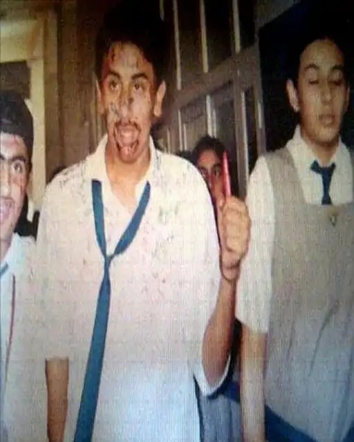 रणबीर की स्कूल के दिनों की फोटो।