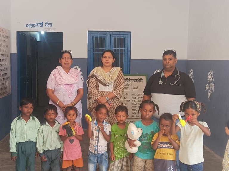 जगराओं में 107 बच्चों की मेडिकल जांच:  40 बीमारियों की स्क्रीनिंग की गई; 5 गांवों में लगा स्वास्थ्य शिविर कार्यक्रम – Jagraon News