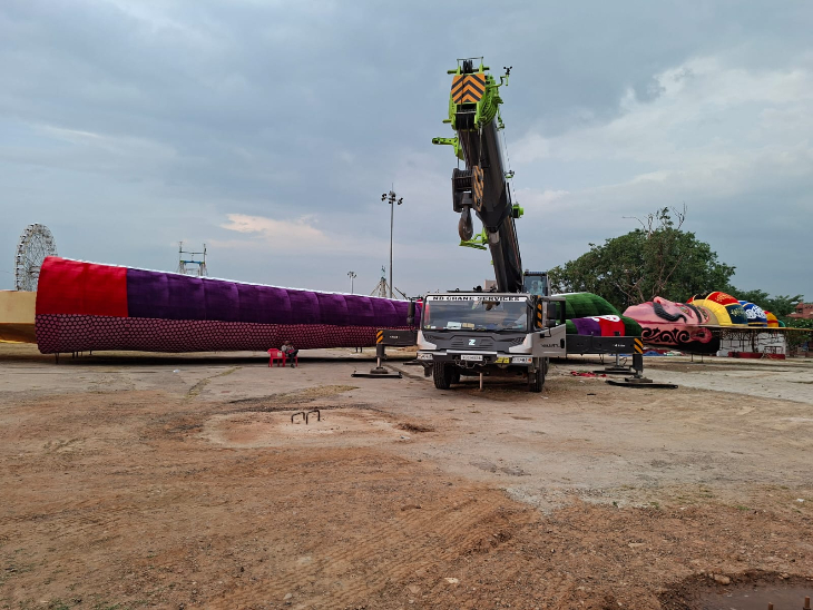 रावण को बनाने में 44 लख रुपए की लागत आई