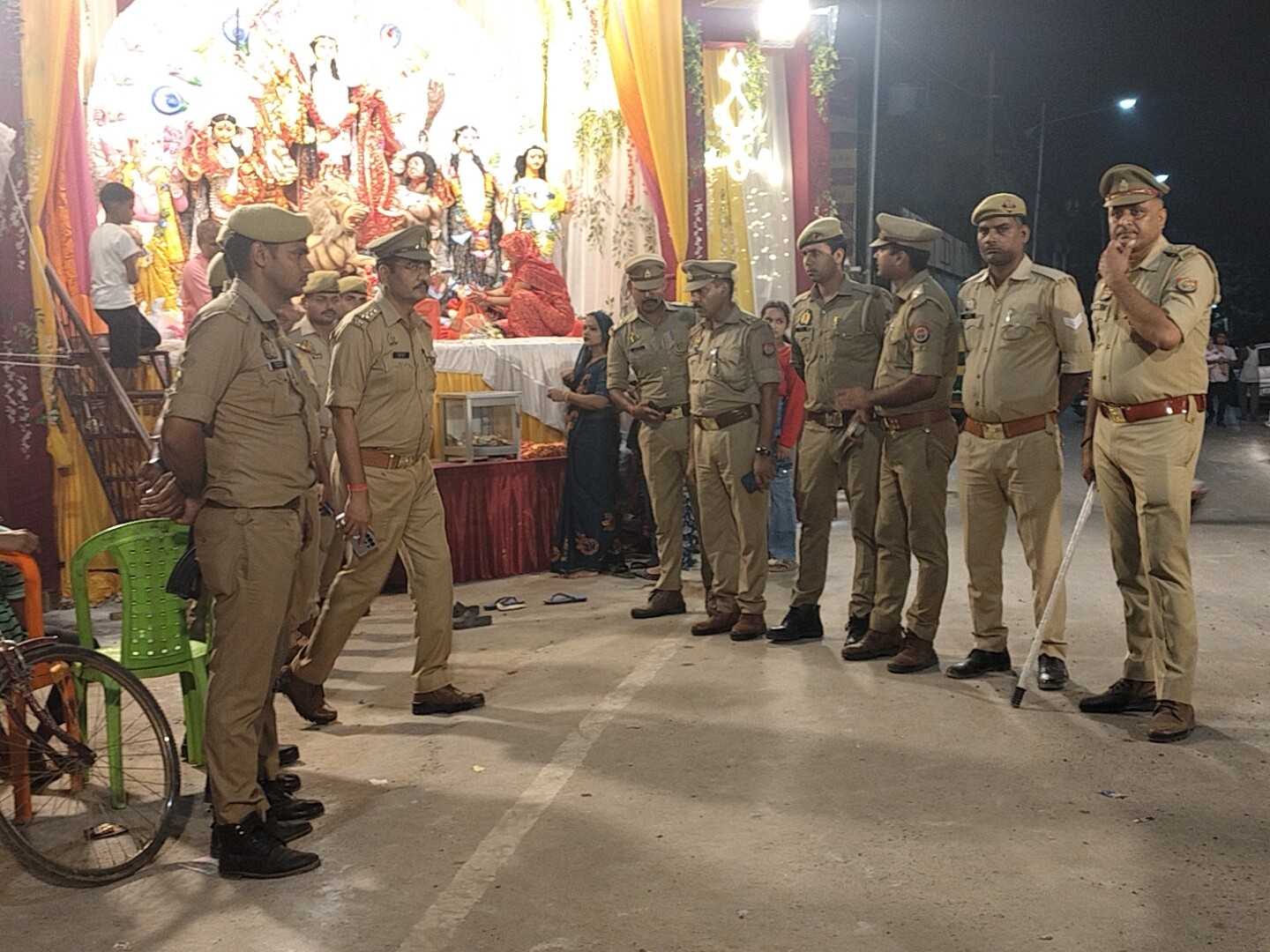 Idol installed at Rudauli Hanuman Fort Temple on Navratri