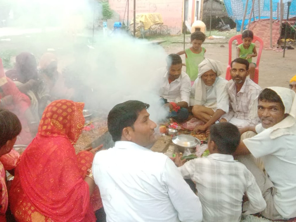 Havan worship of Mata Rani took place in Palhnapur
