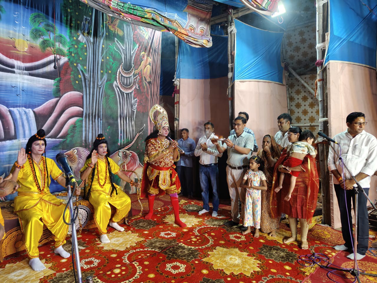 Rameshwaram installation, staging of Angad-Ravan dialogue, guests ...