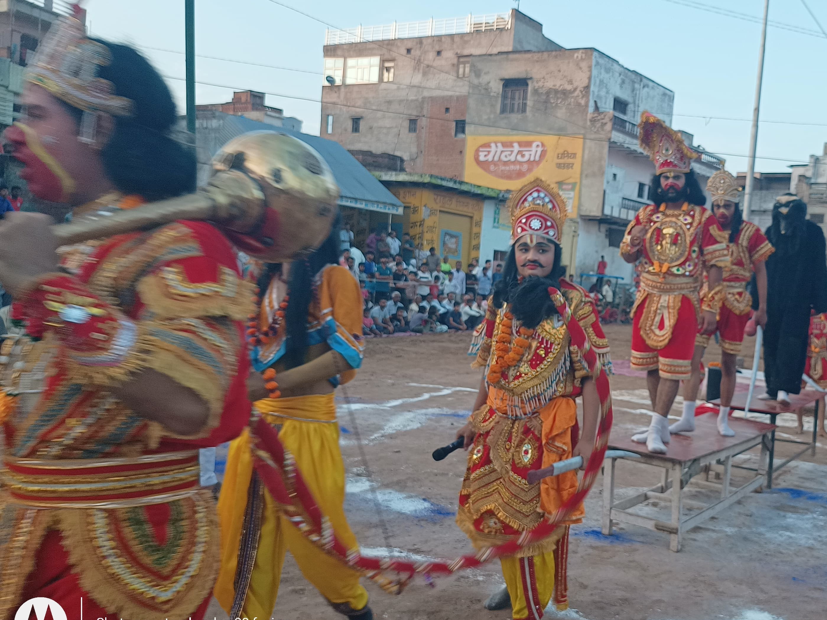 Angad-Ravan dialogue, Laxman Shakti staged in Bah Ramlila