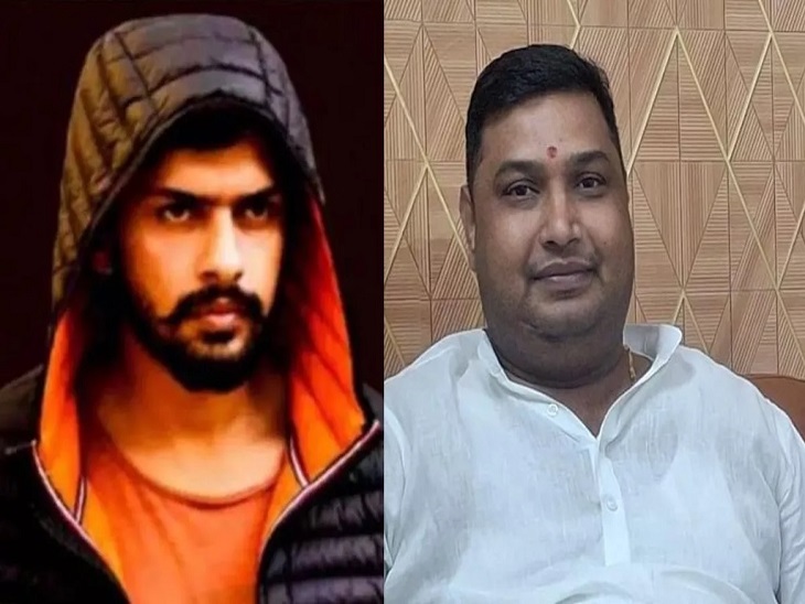लॉरेंस बिश्नोई और बिहार सरकार के मंत्री जयंत राज का फाइल फोटो।