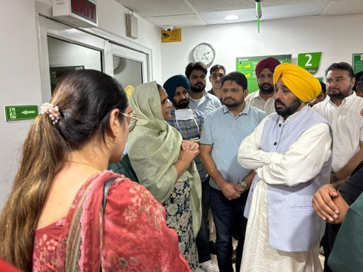 पंजाब सीएम भगवंत मान खुद अस्पताल में हाल चाल जानने पहुंचे थे। फाइल फोटो