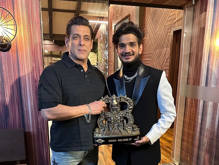 मुनव्वर फारूकी ने बिग बॉस 17 का खिताब जीता है, जिसे बॉलीवुड एक्टर सलमान खान ने होस्ट किया। - फाइल फोटो