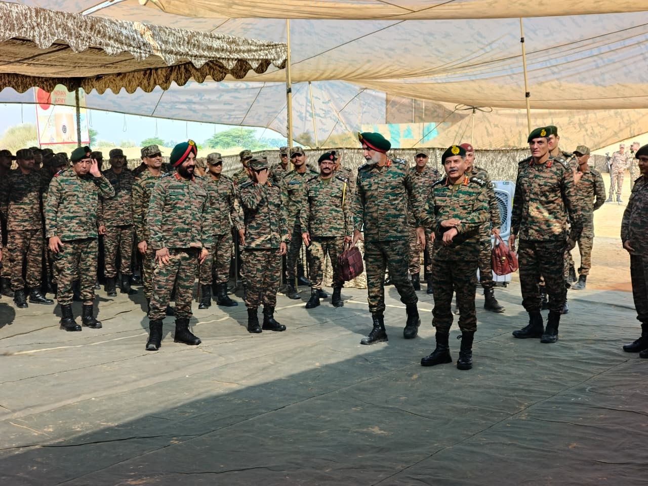 Army Chief General Upendra Dwivedi also visited the border areas in Sriganganagar.