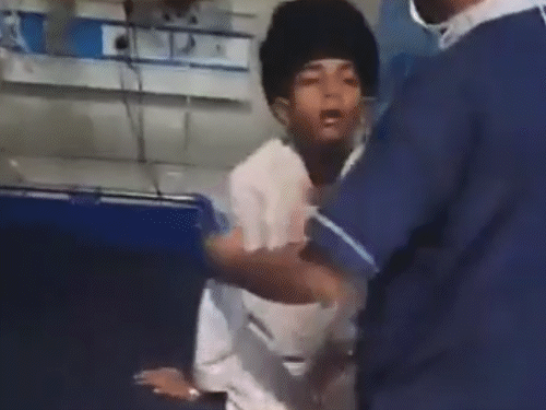 The injured child was admitted to the hospital during a violent clash between two sides.