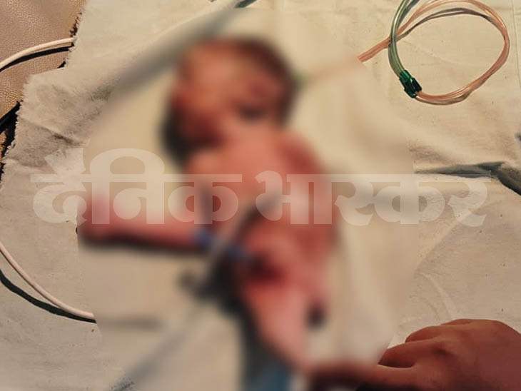 The newborn was alive for some time after delivery.
