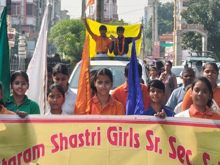भिवानी पहुंचने पर खिलाड़ियों का स्वागत किया गया।