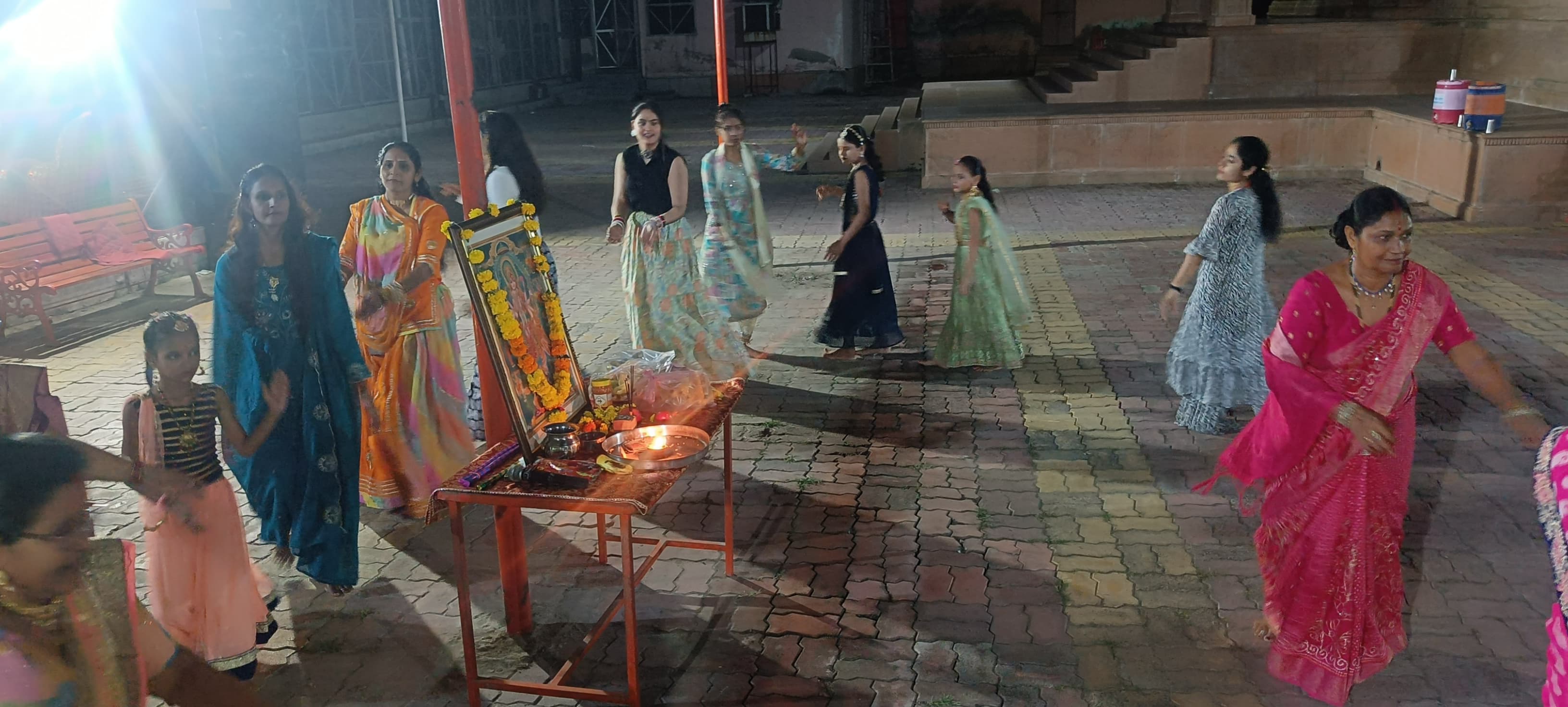 Three-day Garba festival begins at Naga Baba Garden