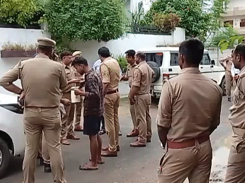 Leader of Opposition in Lucknow Mata Prasad Pandey was arrested by the police at his house