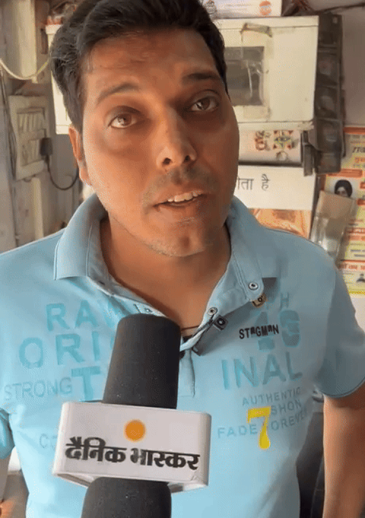 दुकानाचा मालक हिमांशू घटनेबद्दल सांगताना