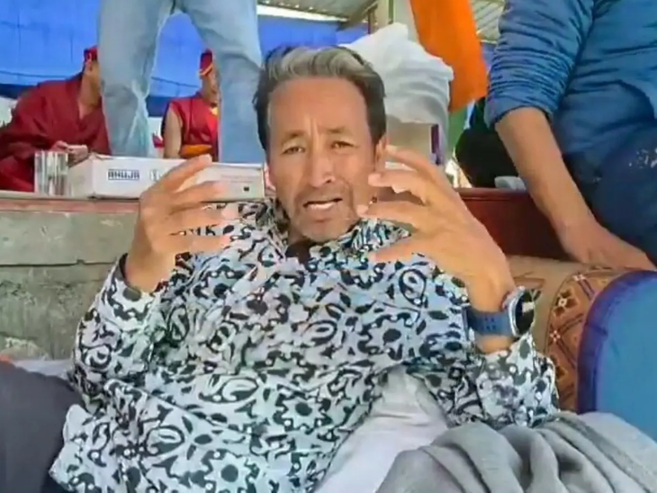 Wangchuk was arrested on September 26 under NSA for inciting Leh violence. - Dainik Bhaskar