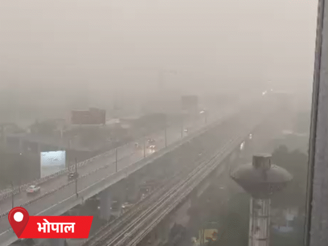 रविवारी भोपाळ, रायसेन आणि सागरसह अनेक जिल्ह्यांमध्ये पाऊस पडला.