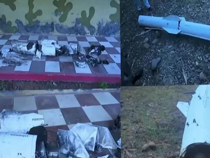 चीन की PL-15E मिसाइल का मलबा, जिसे भारत के एयर डिफेंस सिस्टम ने मार गिराया था।