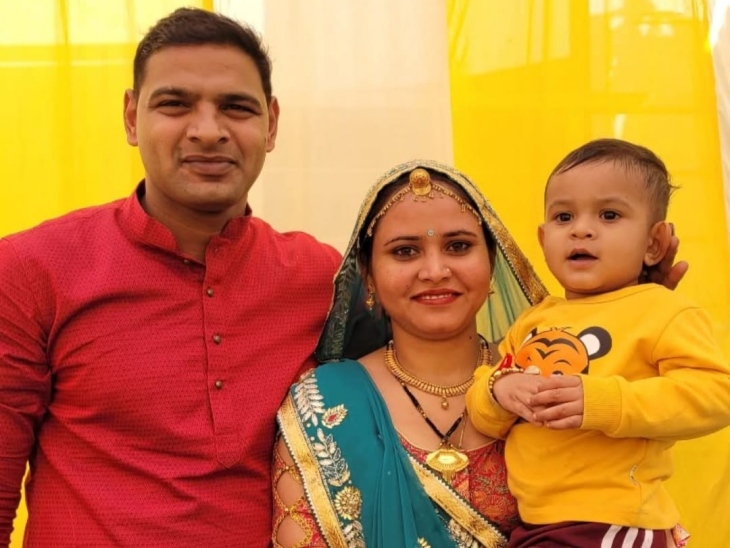 पत्नी मनीषा और बेटे तनवीर के साथ सुनील कुमार। (फाइल फोटो)