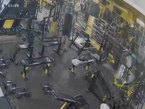As soon as the sound of firing echoed in the gym, there was chaos on the spot. In the video that surfaced, trainers and other people are seen running and hiding.