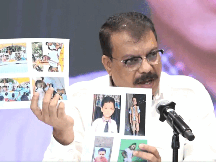 Leader of Opposition Umang Singhar also showed pictures of children who lost their lives with phlegm syrup.