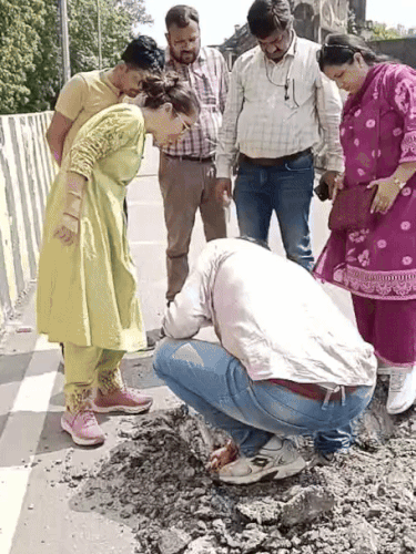 पिछले दिनों एमएनआईटी टीम की ओर से की गई जांच।