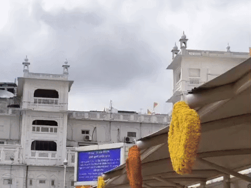 गोल्डन टेंपल में हर एक कोना खूबसूरत फूलों से सजा हुआ नजर आया