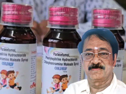 There was a reward of Rs 20,000 on G Ranganathan, director of Shreesan Pharma, which manufactures Coldrif.