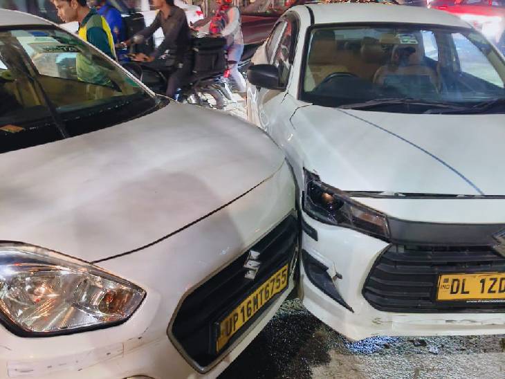 cars collide with each other