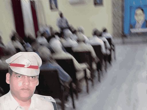 People of SC community held a meeting at Ambedkar Bhawan located in Sector-12, Chandigarh. File photo of IPS Puran Kumar in the inset.