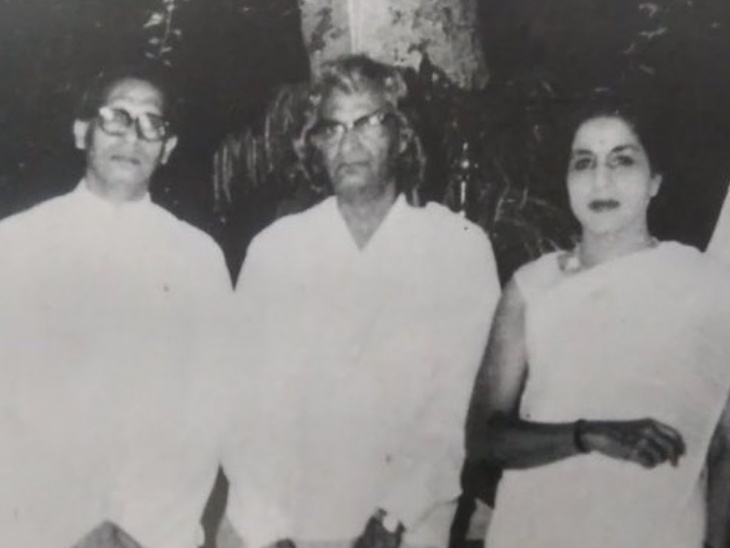 बाएं से दाएं- हरिवंशराय बच्चन, सुमित्रानंदन पंत और तेजी बच्चन।