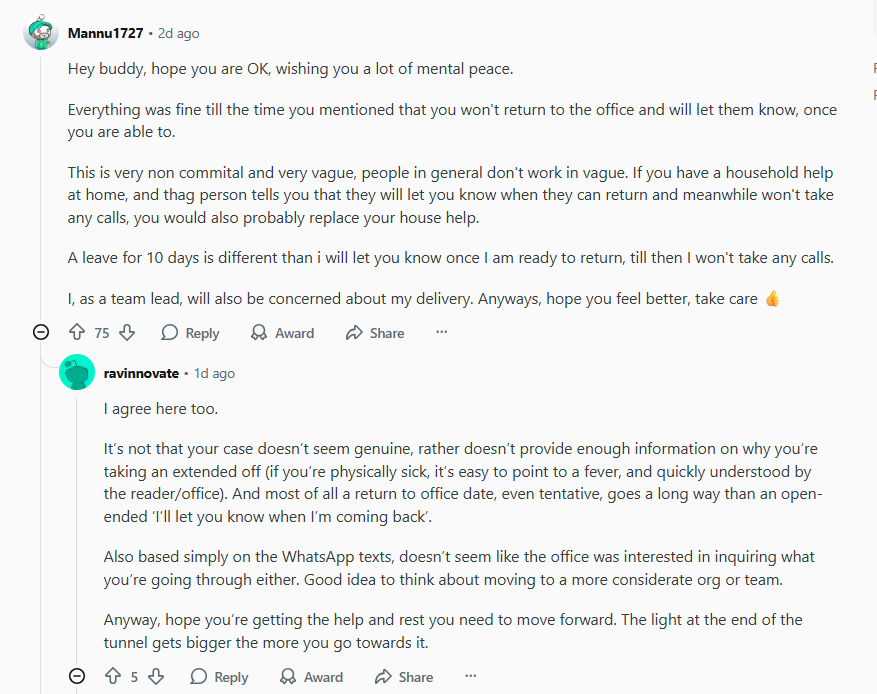 Many people have commented on the Reddit post.