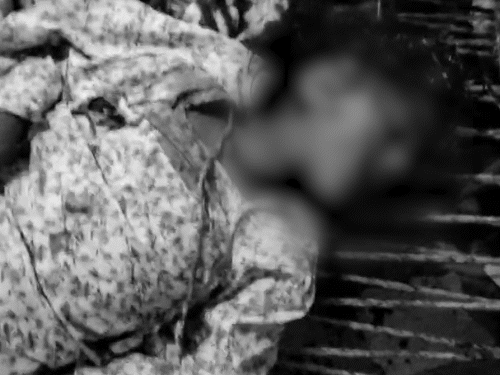 This is Maulana's 5 year old elder daughter Sophia, whose body was lying on the cot.